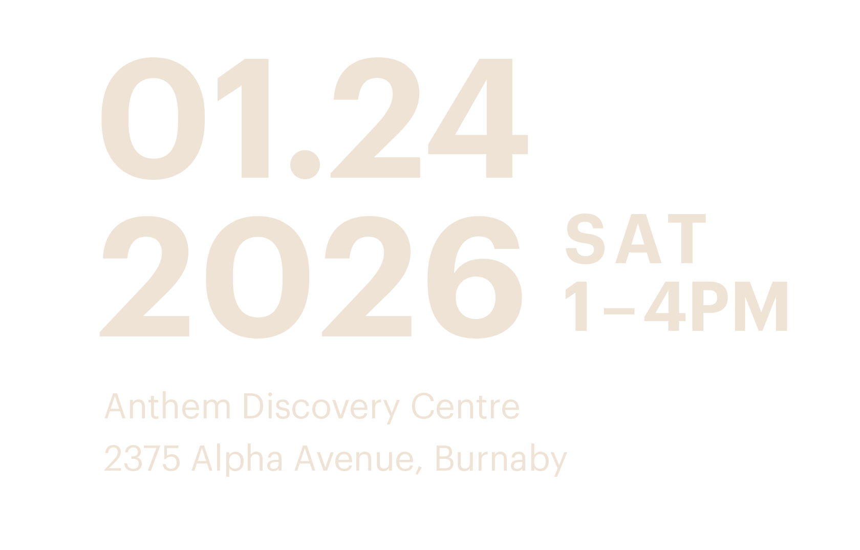 Event date and location